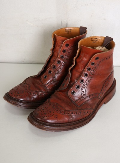 (Made in ENGLAND) TRICKERS wingtip boots (255)