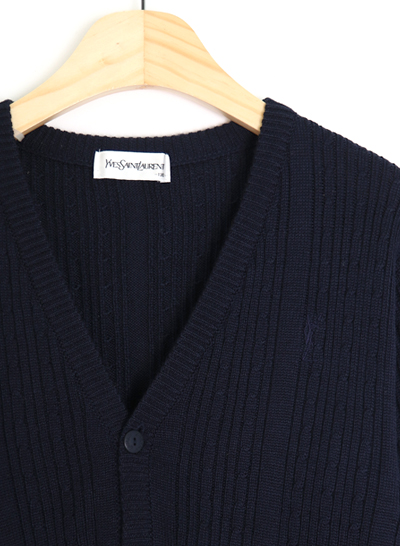 (Made in JAPAN) YVES SAINT LAURENT knit cardigan